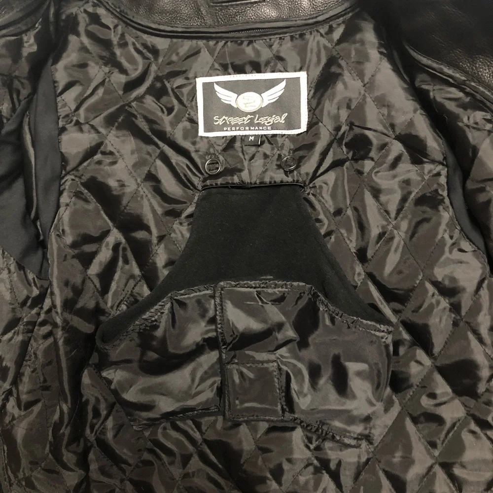 Leather Motorcycle Riding Jacket - Picture 11 of 12